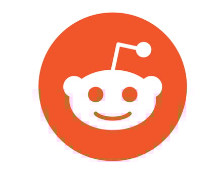 Reddit social media icon Abstract Logo Design Vector illustration