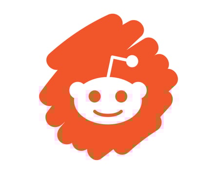Reddit social media icon Symbol Vector illustration