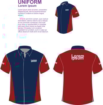 uniform elegant simple sporty vector
