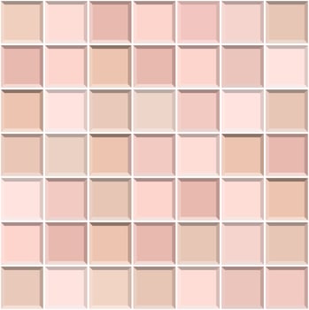 Abstract seamless pattern of rose gold ceramic wall tiles.Design geometric mosaic texture for the decoration of the living room, vector illustration