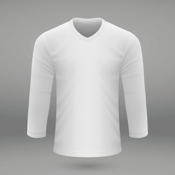 shirt template for jersey. vector