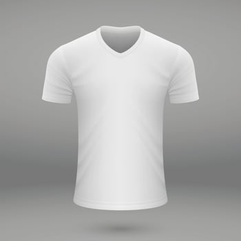 shirt template for jersey. vector