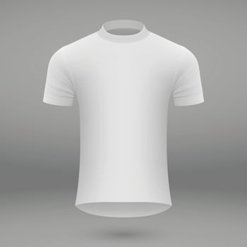 shirt template for jersey. vector