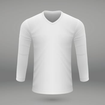 shirt template for jersey. vector