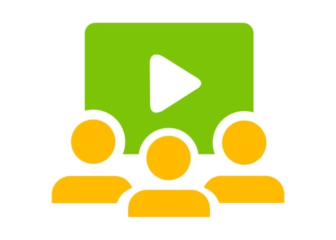 online study group icon or symbol design vector