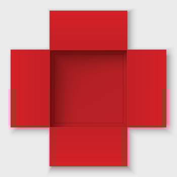 top view open box vector