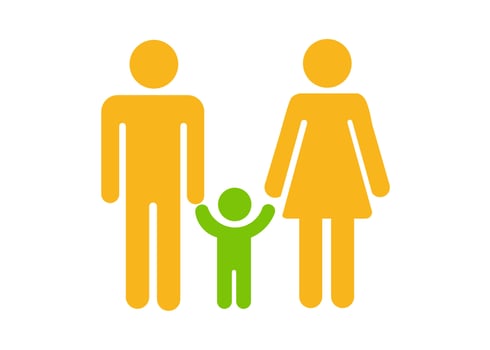 family shape icon or symbol design vector