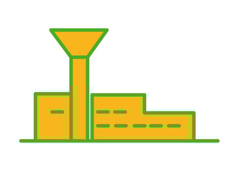 airport building icon or symbol design vector