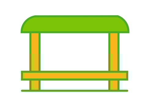 bus stop icon or symbol design vector