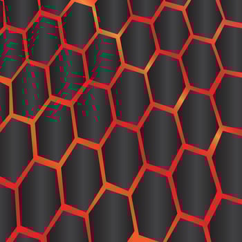 geometric background with hexagons vector