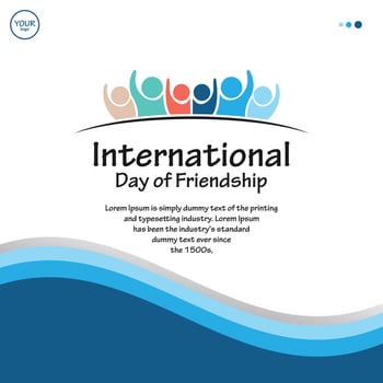 international day of friendship illustration free vector