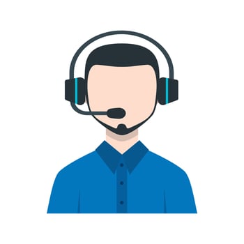 Male Agent Line Icon vector