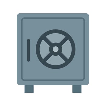 Vault Line Icon vector