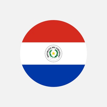 Country Paraguay. Paraguay flag. Vector illustration.