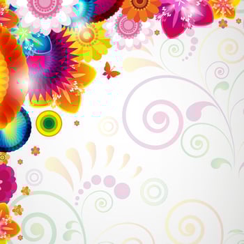 Eps10 Floral design background. vector