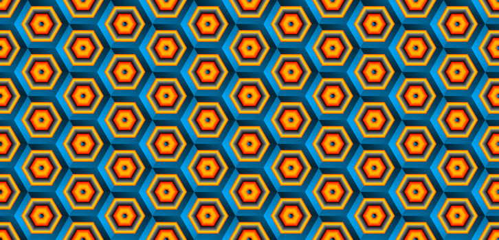 Abstract hexagonal geometric pattern background vector
