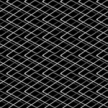 Geometric grid background Modern black and white abstract texture vector