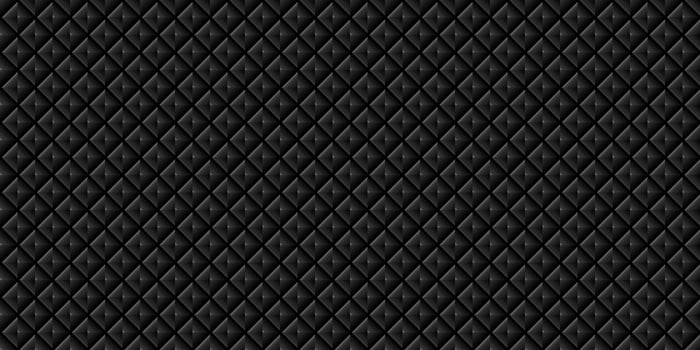 Dark black Geometric grid Carbon fiber background Modern dark abstract seamless texture vector