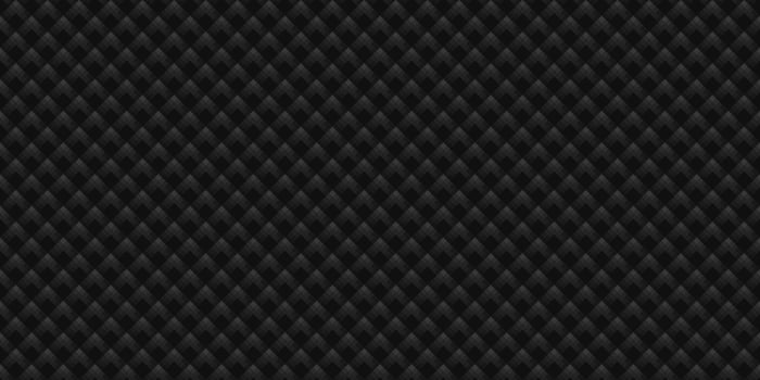 Dark black Geometric grid Carbon fiber background Modern dark abstract seamless texture vector