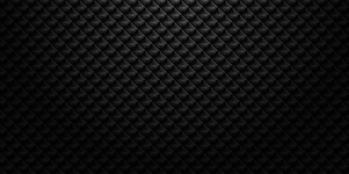 Dark black Geometric grid Carbon fiber background Modern dark abstract seamless texture vector