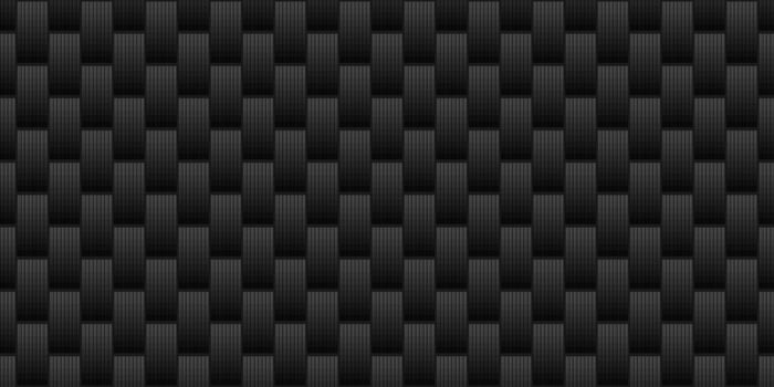Dark black Geometric grid Carbon fiber background Modern dark abstract seamless texture vector