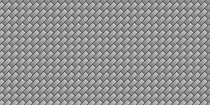 Gray cobblestone pavement Geometric grid background Seamless modern pattern vector