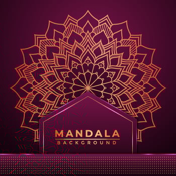 Luxury Islamic Decorative Mandala Background Design vector