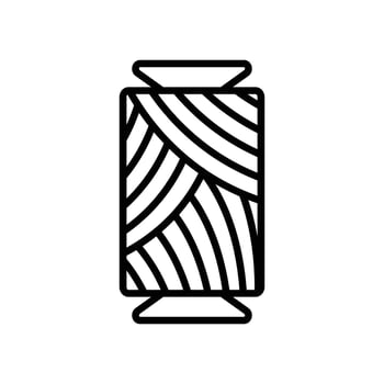 wool yarn logo icon design vector