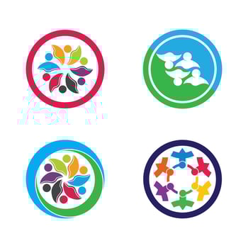 Community, network and social icon vector
