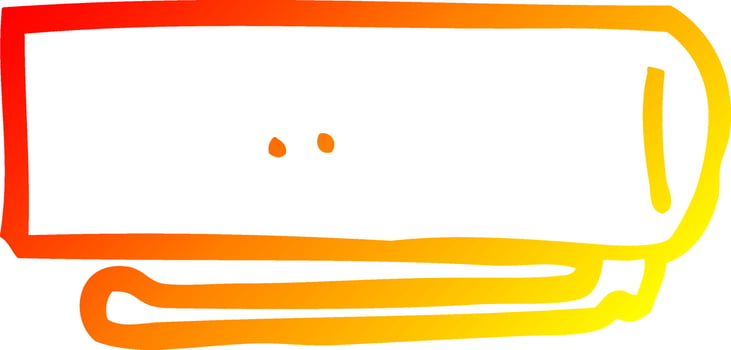 warm gradient line drawing cartoon pen lid vector