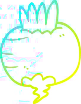 cold gradient line drawing cartoon swede vector