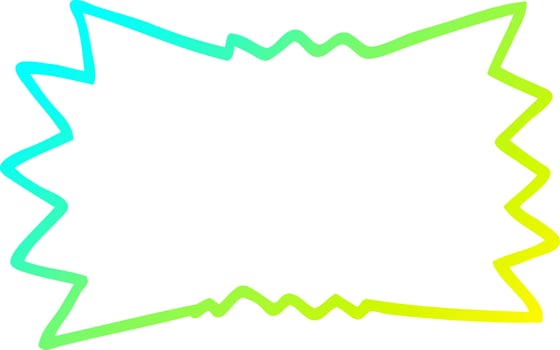 cold gradient line drawing cartoon bang vector