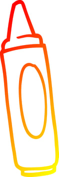 warm gradient line drawing cartoon coloring crayon vector