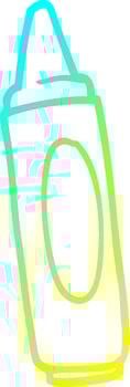 cold gradient line drawing cartoon coloring crayon vector
