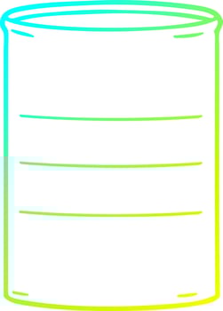 cold gradient line drawing cartoon oil drum vector