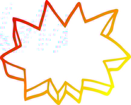 warm gradient line drawing cartoon decorative explosion vector