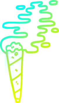 cold gradient line drawing cartoon medical joint vector