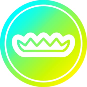 simple leaves in cold gradient spectrum vector