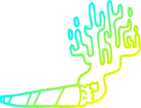 cold gradient line drawing cartoon medical pot vector
