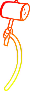warm gradient line drawing cartoon retro hand gestures vector