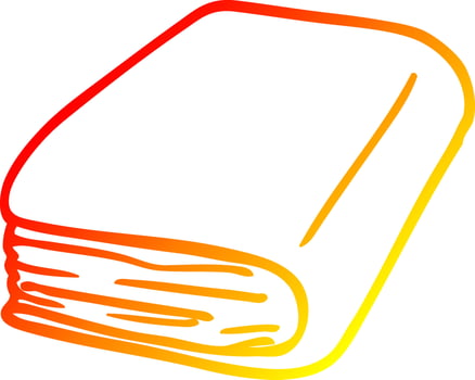 warm gradient line drawing cartoon diary book vector