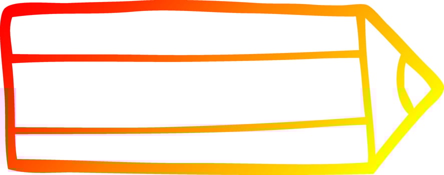 warm gradient line drawing cartoon colored pencil vector