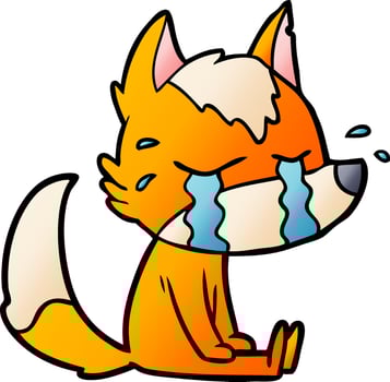 Vector fox character in cartoon style