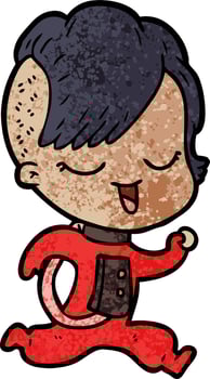 Vector astronaut woman character in cartoon style
