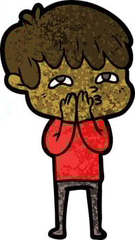 Vector man character in cartoon style