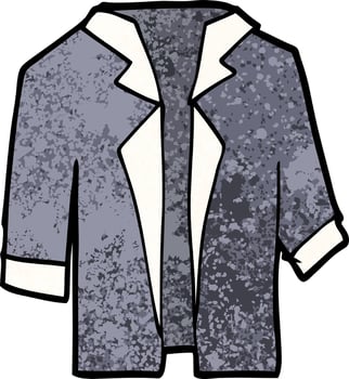 doodle character cartoon suit vector