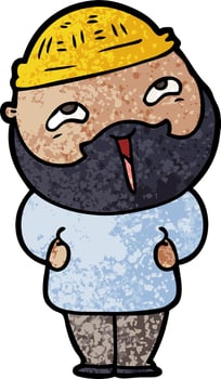 Vector man character in cartoon style
