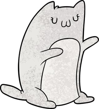 Vector cat character in cartoon style