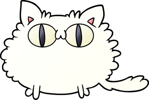 Vector cat character in cartoon style