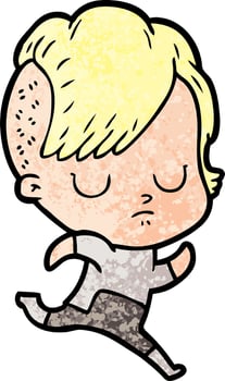 Vector woman character in cartoon style